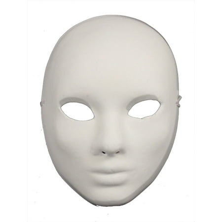 PAPER MACHE CRAFT MASK - Blank Masks - PLAIN WHITE