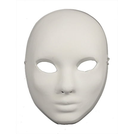 Paper Mache Craft Mask Blank Masks Plain White Walmart Com