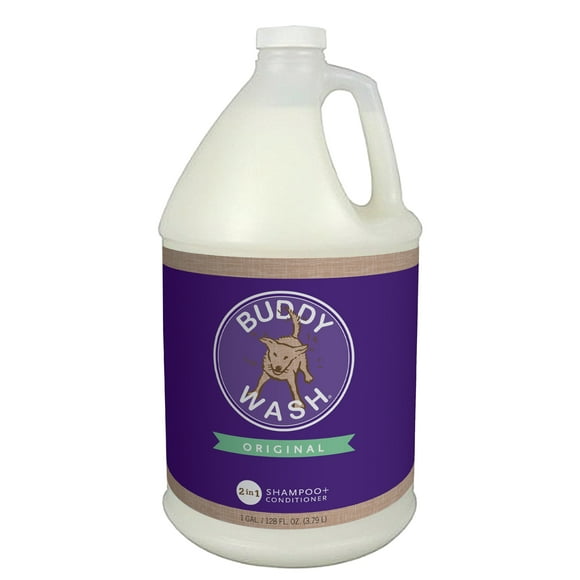 Buddy Shampooing et après-Shampooing pour Chiens avec Extraits Botaniques et Aloe Vera, Lavande et Menthe, Pichet Gallon