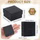 thumbnail image 2 of Paquete de 80 cajas de regalo negras para joyería, cuadradas, de cartón, para anillos, collares y pendientes, de 5 x 5 x 3 cm., 2 of 6