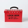 thumbnail image 4 of Caja de seguridad portátil con visualización de seguridad, almacenamiento de llaves, caja de seguridad portátil, caja de candado de metal, grupo de gestión, 4 of 5