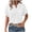 White, variant on Htigea Short Sleeve Sweater for Women Summer Business Casual Dressy Outfits Work Tops Lightweight Spring Blouses 2025 White,2XL