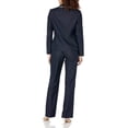 thumbnail image 2 of Le Suit Petite Birdseye Jacquard Two Button Piped Jacket and Pant Set, 2 of 4