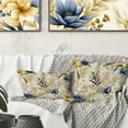 thumbnail image 3 of Designart "Seaside Floral Serenity I II" Boho Printed Throw Pillow, 3 of 5