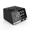 thumbnail image 1 of K11 Bluetooth 4,2 Radio Despertador Altavoz Con 2 Puertos Usb Led Despertador Digital Decoración Del Hogar Snooze Reloj De Mesa Yuarrent HA024343-05, 1 of 5