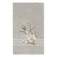 thumbnail image 3 of Authentic Hotel and Spa  Turkish Cotton Blue Bird Embroidered Light Grey 8-piece Towel Set, 3 of 5