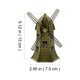 thumbnail image 5 of Metal Windmill Decoración para el hogar de la estantería de la estantería de la estantería estatua del molino del viento, 5 of 5