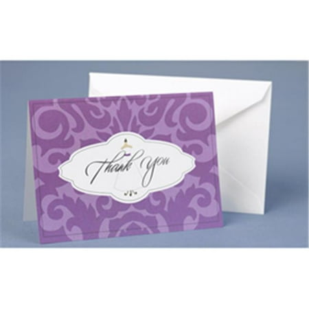 Hortense B. Hewitt 11048 Wedding Gown Damask Thank You