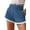 Gray Blue, variant on Rosvigor Womens High Waisted Shorts Cotton Shorts for Women Casual Shorts with Pockets