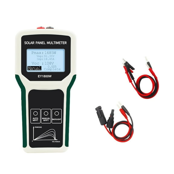 Solars Panel Multimeter Tester MPPT Photovoltaic Analyzers 5 1800W 20 120V 0 60A With LCD Display And Auto Detection