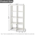 thumbnail image 3 of 8-Cube Storage Organizer,Open Back Decorative Bookshelves,White, 3 of 6