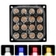 thumbnail image 2 of 1x luz estroboscópica LED de advertencia para camión de 12 V, 24 V, 16 SMD, luz estroboscópica para rejilla, barra de luces intermitentes, lámpara de baliza para automóvil, luz de tráfico ámbar, amari, 2 of 4