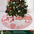 thumbnail image 6 of FMSHPON Valentine's Day Valentine's Day Cute Kitten Couple Xmas Christmas Tree Skirt Stand Mat for Holiday Party Decoration Indoor Outdoor 36 inches, 6 of 6