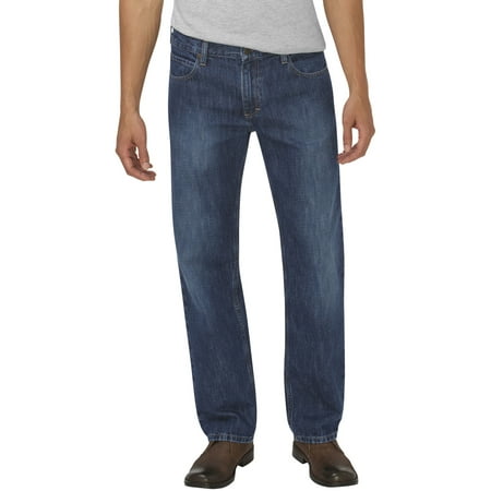 Dickies Mens X-Series Loose Fit Straight Leg 5-Pocket Denim Jeans, 32W ...