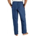 thumbnail image 2 of Hanes Men's Cotton Woven Pajama Pant, Navy Plaid, Small, 2 of 5