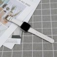 thumbnail image 3 of (White)For Fitbit Versa 2 / Fitbit Versa / Fitbit Versa Lite Leather Watch Band with Round Tail Buckle, 3 of 5