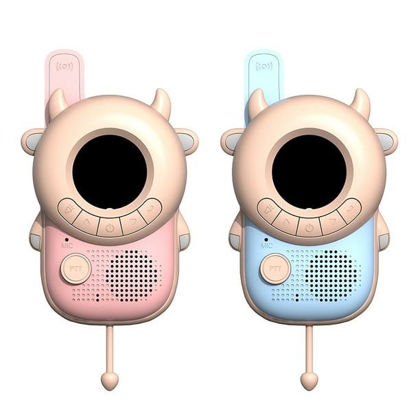 Walkie Talkie Con Forma De Vaca De Dibujos Animados, 20 Canales, Walkie Talkie Para Niños, Juguete Con Sonido De Alta Calidad, Linterna Integrada Para Juegos Al Aire Libre2 Uds., Vogacara FN002356-00