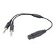 thumbnail image 4 of Cable adaptador de auriculares de 5 pines Cable de auriculares de aviación Montaje fácil de instalar Fácil de usar Durable para enchufe XLR a GA, 4 of 8