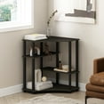 thumbnail image 1 of Furinno Turn-N-Tube Multipurpose Corner Shelf, Display Rack, Bookshelf, Espresso/Black, 1 of 6