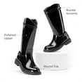 thumbnail image 4 of BURUDANI Girls Knee-High Side-Zip Riding Boots for Little Kid & Big Kid Sizes, 4 of 6