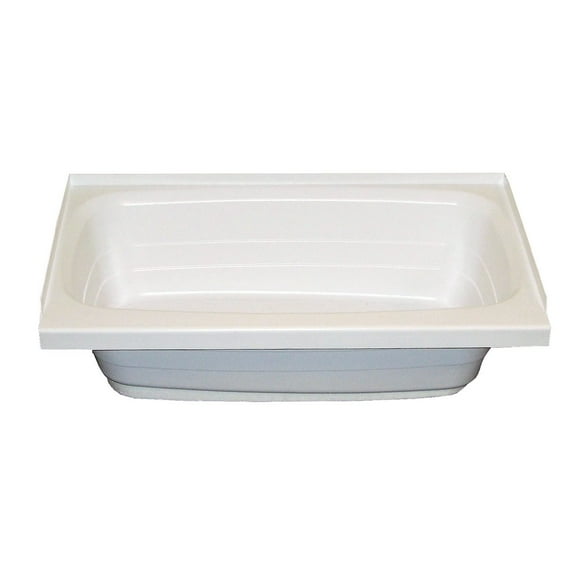 W2436Lhspk; White 24X36 Left Hand Tub Spk White-Left Hand Drain