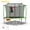 Green, variant on Mersco 14ft Trampoline PLAY Heavy Duty Outdoor Trampoline for Kids, Backyard Trampoline with Enclosure Net for Family Fun,Jumping Trampoline for Boys and Girls Birthday Gift,Green