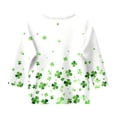 thumbnail image 3 of for Girls 5 Toddler Girl Clothes Girls's Graphic St Patricks Day Fashionable Versatile Round Neck 3/4 Quarter Sleeve Casual T Shirt Top, 3 of 5