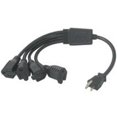 thumbnail image 1 of 6Ft 1-To-4 Cordon d'Alimentation Diviseur 4 Nema 5-15R à 1 Nema 5-15P, 1 of 1