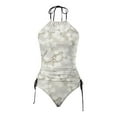 thumbnail image 3 of Traje de Baño Mujer Traje de Baño Tankini Sexy Sin Espalda Para Mujer, Conjunto de 2 Piezas, Con Tirantes Ajustables, Estampado, Ropa de Playa, Cómodo y Elegante, 1649, 3 of 3
