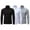 Black&White&Gray, variant on Doomiva Men's 3 Pcs Slim Fit Turtleneck Pullover Casual Basic Thermal Sweaters Black&Royal Blue&White XL
