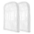 thumbnail image 1 of Bolsa de ropa con cremallera a prueba de polvo 23.62"x3.94"x39.37" Blanca 2 Pcs, 1 of 6