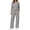 Light Grey, variant on Fantaslook 2 Piece Womens Lounge Sets Casual Travel Outfits Fall Matching Sweatsuits Long Sleeve Sweatshirt and Wid Leg Pant Pajamas Set