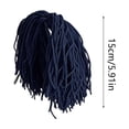 thumbnail image 3 of Fmbmuo 23 Inch Porch Goose Wig Funny Braided Hairpiece Weatherproof Outdoor Garden Statue Accessory,Blue, 3 of 5