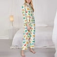 thumbnail image 3 of Goofa Dinosaur Printed Women’s 2 Piece Pajama Set Super,Pajamas Women's Long Sleeve Sleepwear Soft Button Down Loungewear Pjs Lounge Set Nightwear-Medium, 3 of 9