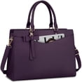 thumbnail image 1 of Bolsa de ordenador portátil RAINSMORE para mujer de 15,6 pulgadas de poliuretano impermeable, 1 of 8