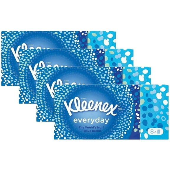 Everyday Pocket Packs Facial Tissues (32 Packs of 9 Tissues) Total 288 Tissues, Total 32 Pocket size packages of 2-ply white facial tissues. By Kleenex