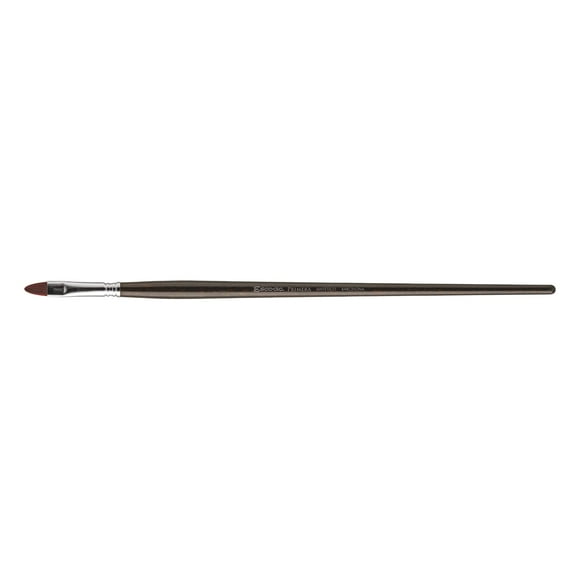 Escoda Primera Series 4150 Artist Oil and Acrylic Paint Brush, Synthetic Maroon Teijin Filament, Bright, Size 1