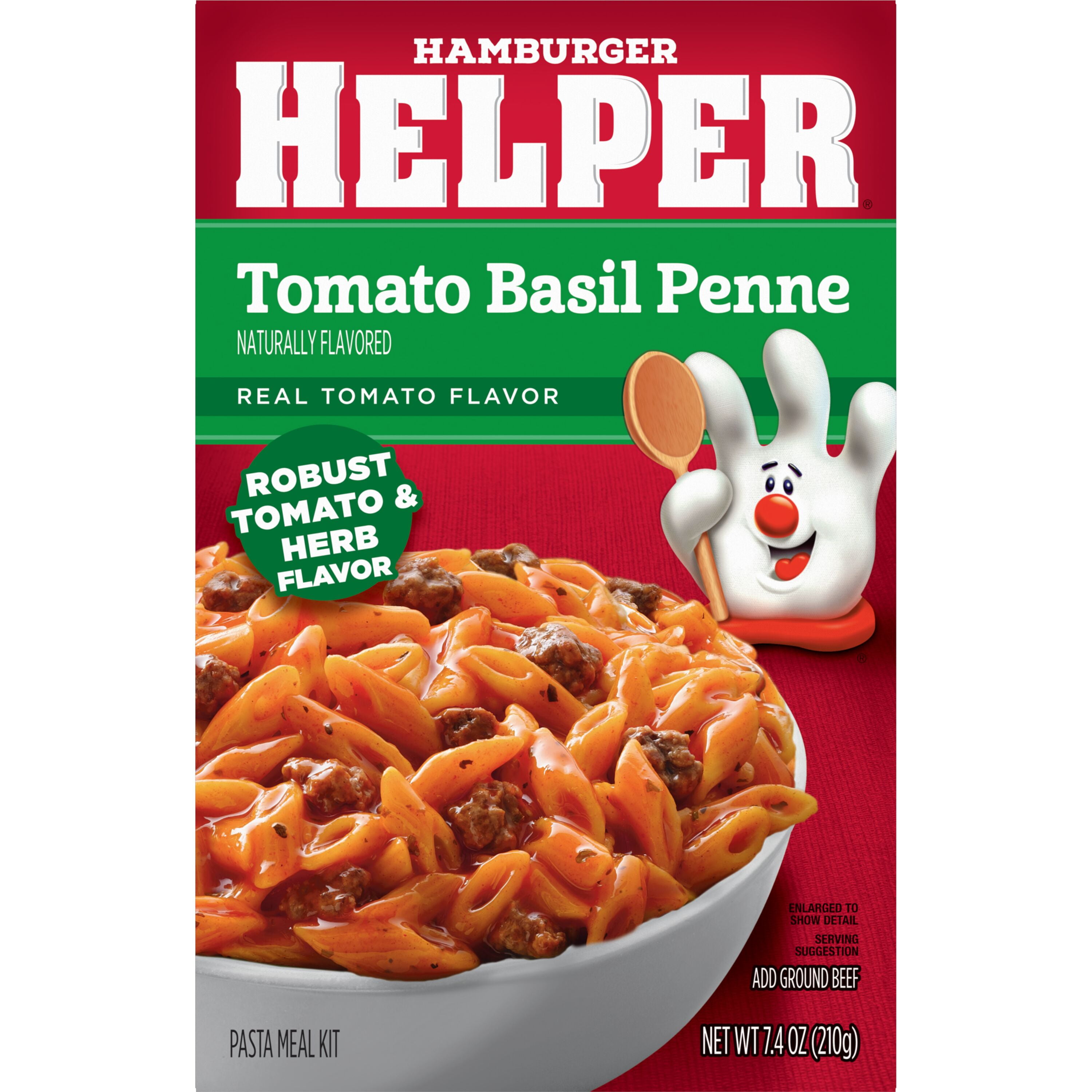 (8 pack) Hamburger Helper Pasta Tomato Basil Penne, 7.4 Ounces Box