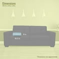 thumbnail image 4 of Majestic Home Goods Decorative Light Blue Chevron Round Bolster Pillow, 4 of 5