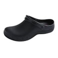 thumbnail image 2 of Men Waterproof Oil Resistant Chef Clogs, Non Durable Lightweight On Shoes, Comfortable Safety Work Footwear for Kitchen Back-of-House Daily Use Black 39, 2 of 9