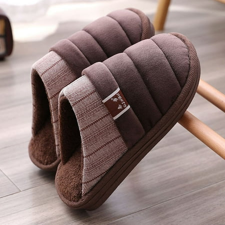 

Plus Size 48 49 50 Mens Indoor Plush Fuzzy Slippers Anti-odor Fur Slides Men Home Shoes Winter Slippers Male Warm Bedroom Shoes