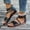 Black, variant on Wavsuf Flat Sandals for Women Wide Beach Casual Summer Red Sandals Shoes Size 9.5
