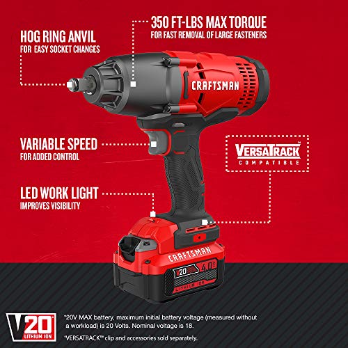 CRAFTSMAN V20 Impact Wrench Cordless 