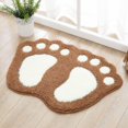 thumbnail image 4 of Cute Foot Pads Soft Microfiber Bathroom Rug Non Slip Doormat Cute Large Doormat Absorbent Carpet for Bedroom Kitchen Carpet, 4 of 8