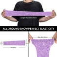 thumbnail image 3 of Yiaed Lilac Glittering Print Arm Sleeves,Cooling UV Sun Protection Sports Compression for Men/Women, 3 of 6