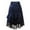 Blue, variant on TAIAOJING Women Gothic Hallowmas Lace Drawstring Patchwork Skirt Party Dress