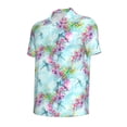 thumbnail image 2 of Rocae Dragonfly Floral for Men's Short Sleeve Polo Shirt, Quick Drying Performance Moisture Wicking Sports Men's Golf Shirt Small, 2 of 9