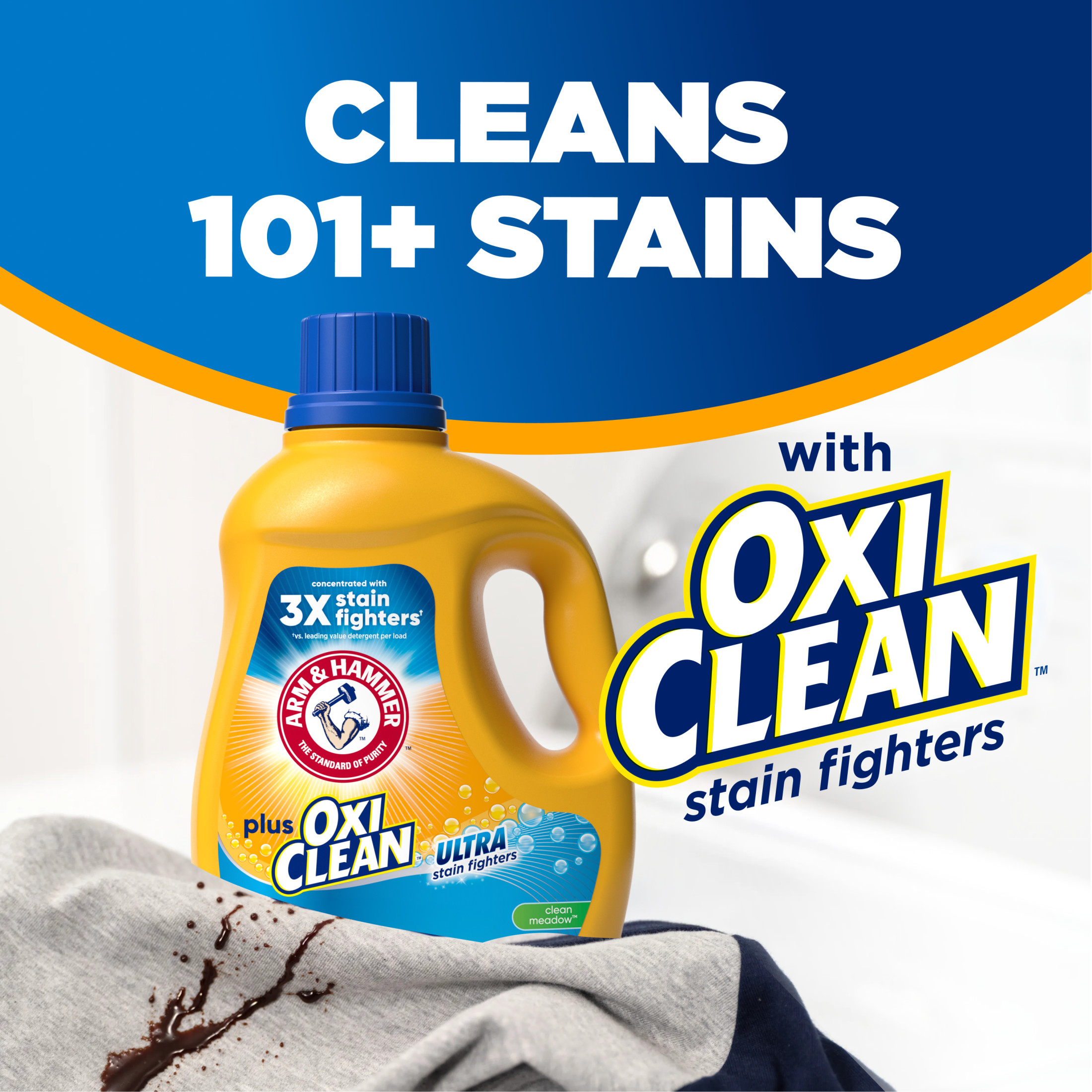ARM & HAMMER Plus OxiClean Ultra Stain Fighters Liquid Detergent photo 6