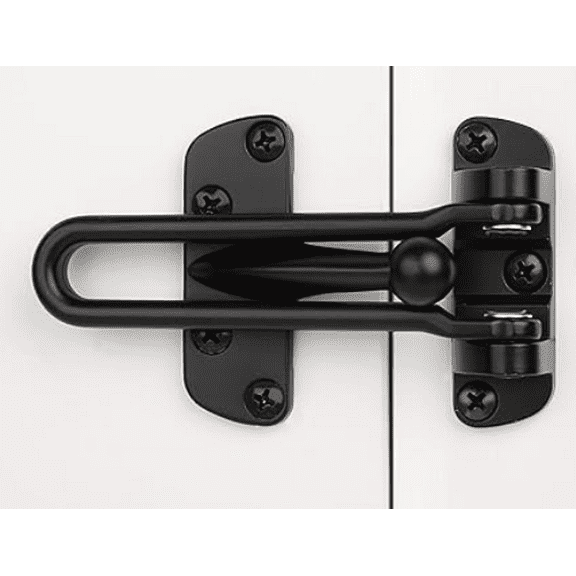 Hyper Tough 4 in. Door Security Guard Black