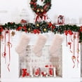 thumbnail image 5 of Christmas Stocking Thick Plush Fabric Hanging Christmas Stocking Decorations for Xmas Holiday Family Party Tree Fireplace Classic Ornaments, 5 of 6